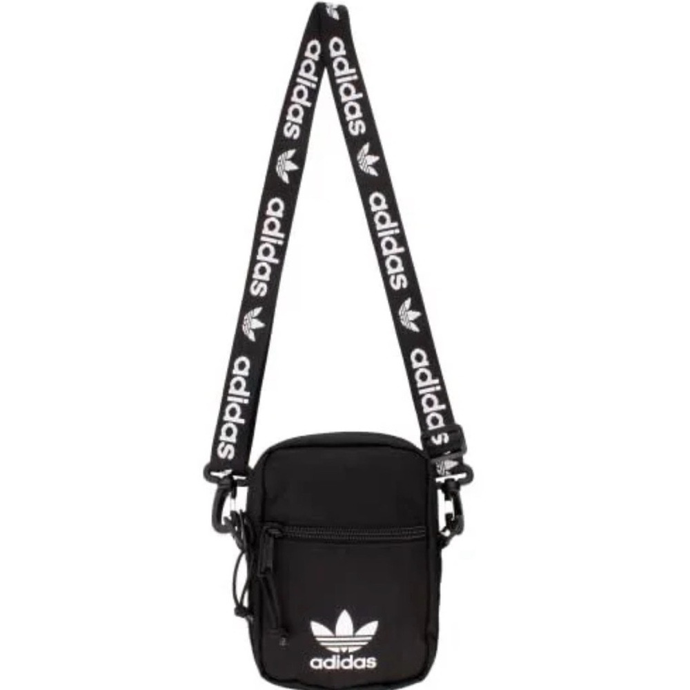 Adidas Festival Black Belt Bag with White Logo - Picture 2 of 4